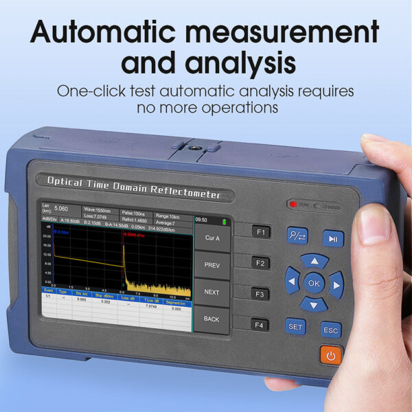 Mini OTDR 60KM Fiber Optical Time Domain Reflectometer Optical Fiber ...